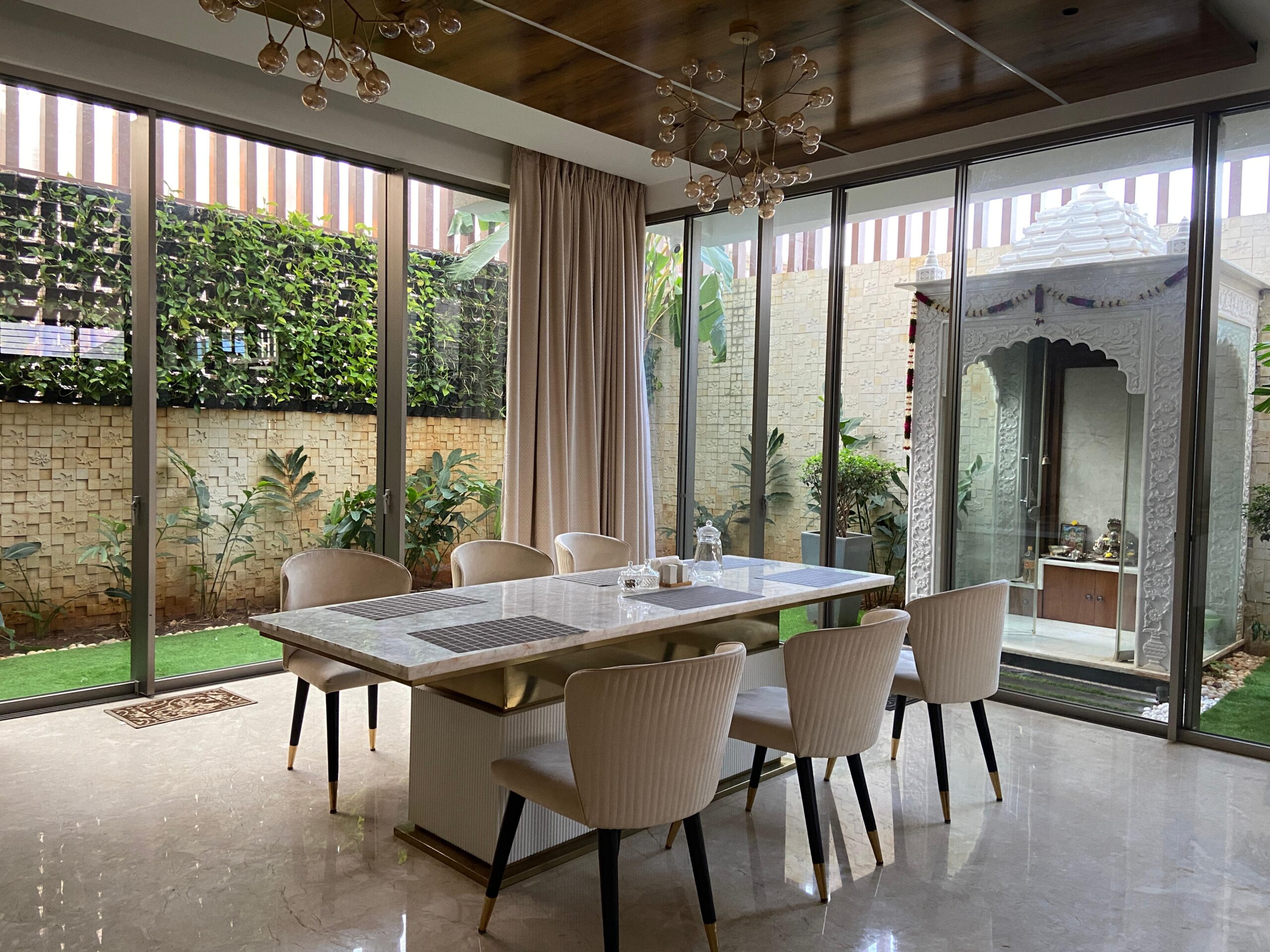 Dining section 1 by Aakruthi abodes